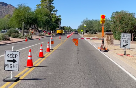 AFAD on Road, AFAD, Automated Flagger Assistance Device